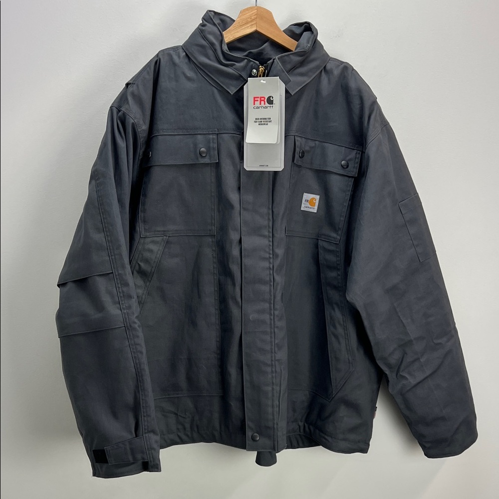 Carhartt Flame Resistant Full Swing Quick Duck Insulated Coat Gray Mens 3XL New